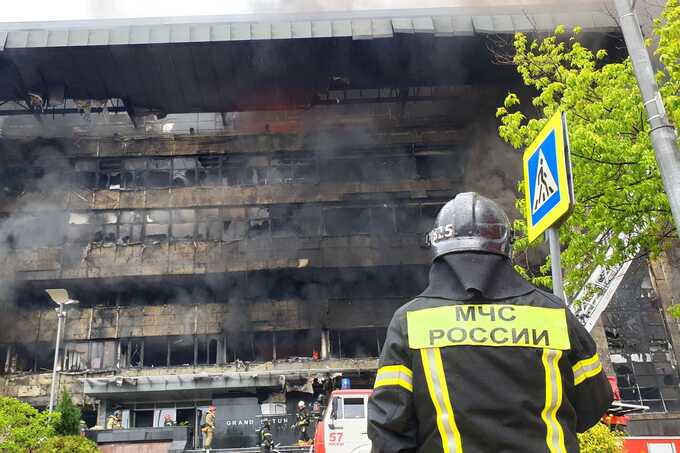 Собянин сообщил о ликвидации пожара в бизнес-центре в Москве