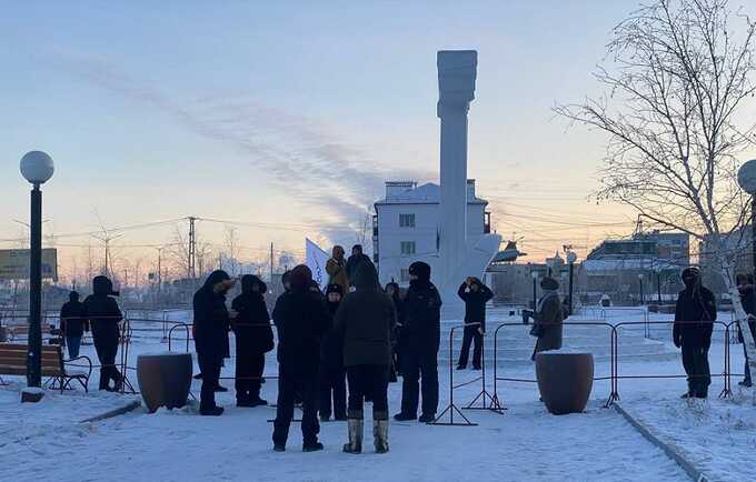 В Якутске прошел митинг против отмены выборов мэра